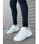 BA0592 Tarz Sneakers Ithal Beyaz Fileli Rahat Taban Spor Ayakkabısı