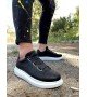 Knack Sneakers Ayakkabı 889 Siyah (Beyaz Taban)