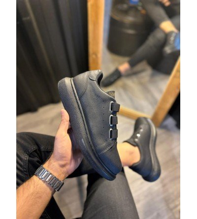 Knack Sneakers Ayakkabı 889 Siyah (Siyah Taban)