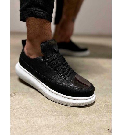 Knack Sneakers Ayakkabı 813 Siyah (Beyaz Taban)