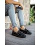 ByselShoes CH002 RST Loafer Verniciata Erkek Ayakkabı SIYAH