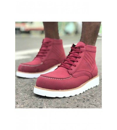 ByselShoes CH047 SBT Erkek Bot BORDO