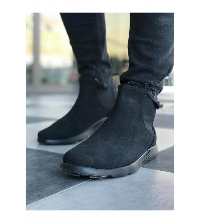 ByselShoes CH049 Süet ST  Erkek Bot SIYAH