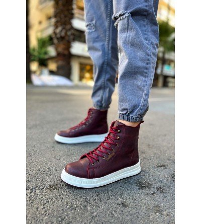 ByselShoes CH055 CBT Between Erkek Bot BORDO