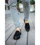 ByselShoes CH002 CST Loafer Pelle Erkek Ayakkabı SIYAH