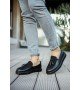 ByselShoes CH002 CST Loafer Pelle Erkek Ayakkabı SIYAH