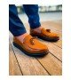 ByselShoes CH002 RST Loafer Verniciata Erkek Ayakkabı TABA