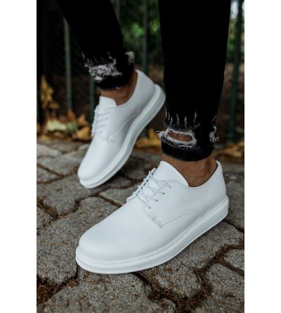 ByselShoes CH003 CBT Pelle Classica Erkek Ayakkabı BEYAZ