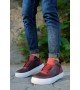 ByselShoes CH004 CBT Hıde Erkek Ayakkabı BORDO