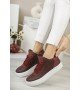 ByselShoes CH004 CBT Hıde Kadın Ayakkabı BORDO