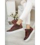 ByselShoes CH004 CBT Hıde Kadın Ayakkabı BORDO