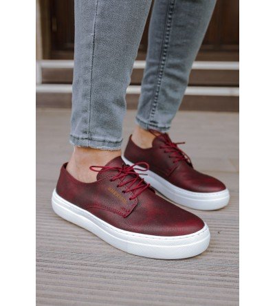 ByselShoes CH005 CBT Pıttı Erkek Ayakkabı BORDO