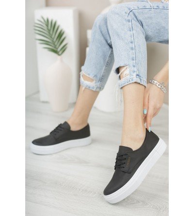 ByselShoes CH005 CBT Pıttı Kadın Ayakkabı SIYAH