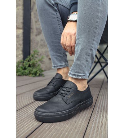 ByselShoes CH005 CST Pıttı Erkek Ayakkabı SIYAH