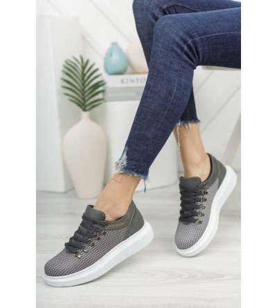 ByselShoes CH021 CBT Favo Kadın Ayakkabı ANTRASIT