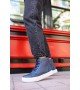 ByselShoes CH029 CBT Vulcanized Lace Up Erkek Bot LACIVERT