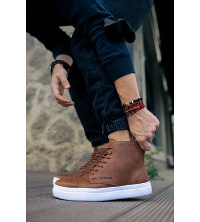 ByselShoes CH029 CBT Vulcanized Lace Up Erkek Bot TABA