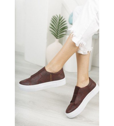 ByselShoes CH033 CBT Felton Kadın Ayakkabı BORDO