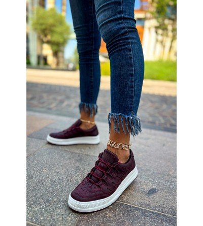 ByselShoes CH040 CBT C-Rey Kadın Ayakkabı BORDO