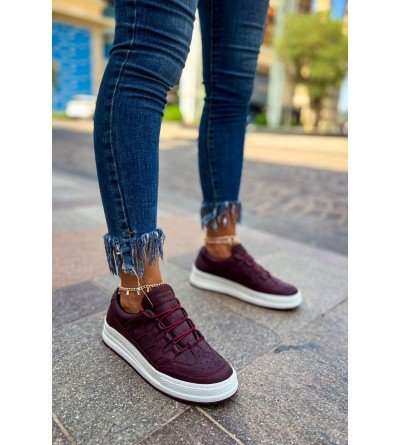 ByselShoes CH040 CBT C-Rey Kadın Ayakkabı BORDO