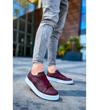 ByselShoes CH043 CBT Cowien Erkek Ayakkabi BORDO