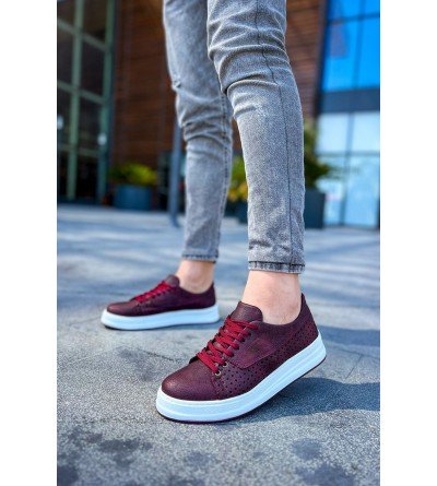 ByselShoes CH043 CBT Cowien Erkek Ayakkabi BORDO