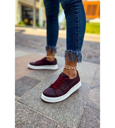 ByselShoes CH043 CBT Cowien Kadın Ayakkabi BORDO