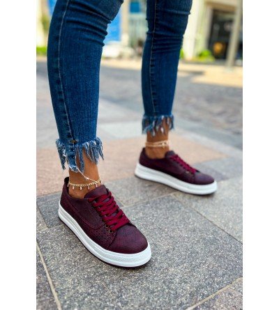 ByselShoes CH043 CBT Cowien Kadın Ayakkabi BORDO