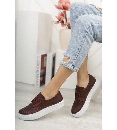 ByselShoes CH061 CBT Rex Kadın Ayakkabı BORDO