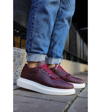 ByselShoes CH073 CBT Flatline Erkek Ayakkabı BORDO