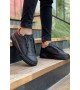 ByselShoes CH092 GST Zip Style Erkek Ayakkabı SIYAH/RUGAN