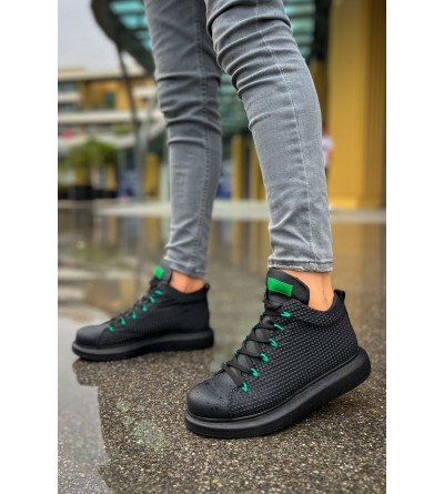 ByselShoes CH111 GST Milano Erkek Bot SIYAH / YESIL