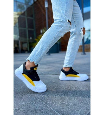 ByselShoes CH115 CBT Literide Erkek Ayakkabı BEYAZ/SARI/SIYAH