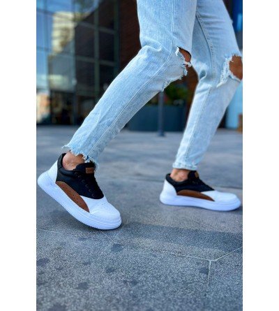 ByselShoes CH115 CBT Literide Erkek Ayakkabı BEYAZ/TABA/SIYAH