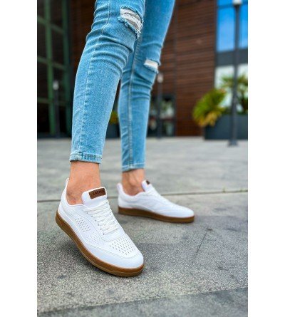 ByselShoes CH157 CKT Retro Erkek Ayakkabı BEYAZ