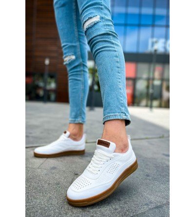 ByselShoes CH157 CKT Retro Erkek Ayakkabı BEYAZ