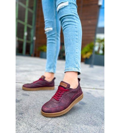 ByselShoes CH157 CKT Retro Erkek Ayakkabı BORDO