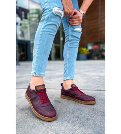 ByselShoes CH157 CKT Retro Erkek Ayakkabı BORDO