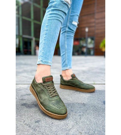 ByselShoes CH157 CKT Retro Erkek Ayakkabı HAKI