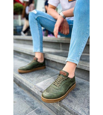 ByselShoes CH157 CKT Retro Erkek Ayakkabı HAKI