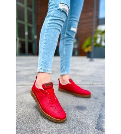 ByselShoes CH157 CKT Retro Erkek Ayakkabı KIRMIZI