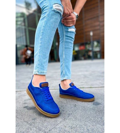 ByselShoes CH157 CKT Retro Erkek Ayakkabı MAVI