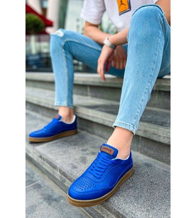 ByselShoes CH157 CKT Retro Erkek Ayakkabı MAVI