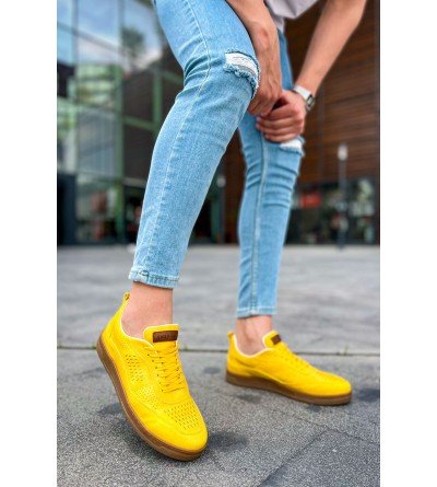 ByselShoes CH157 CKT Retro Erkek Ayakkabı SARI