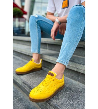 ByselShoes CH157 CKT Retro Erkek Ayakkabı SARI