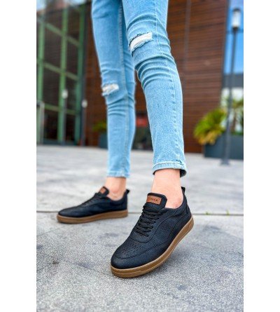 ByselShoes CH157 CKT Retro Erkek Ayakkabı SIYAH