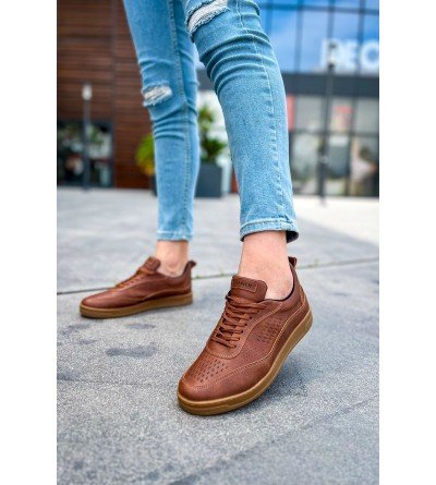 ByselShoes CH157 CKT Retro Erkek Ayakkabı TABA