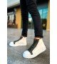 ByselShoes CH167 GBT Blazer Erkek Bot BEYAZ / HAKI