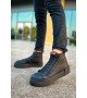 ByselShoes CH167 GST Blazer Erkek Bot SIYAH/SIYAH