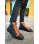 ByselShoes CH167 GST Blazer Erkek Bot SIYAH/TABA